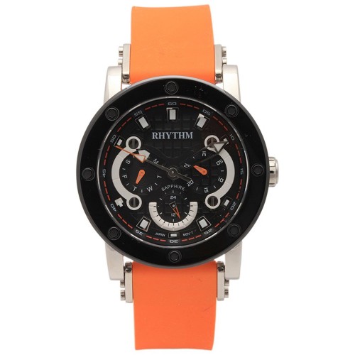 Rhythm (Japan) Stainless Steel Sapphire Glass (Scratch Resistant) Ceramic 10 ATM Wrist Watch Case Size Ø40X12.1mm